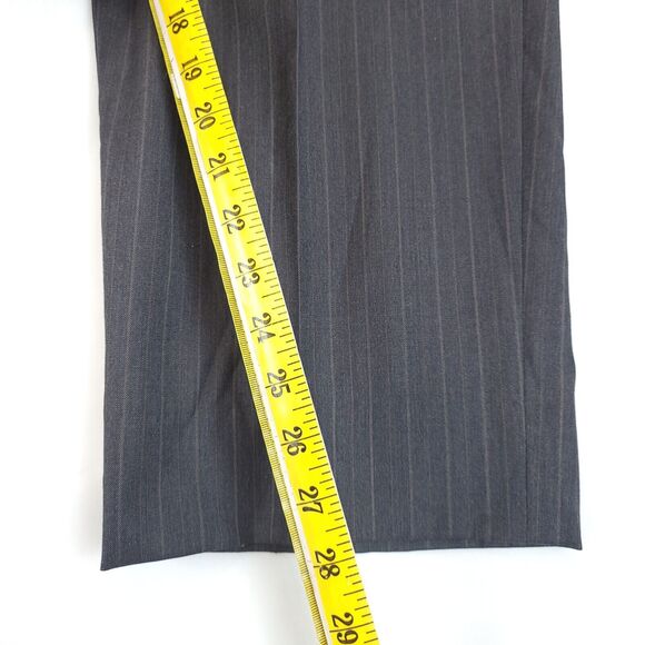 Jos A Bank Gordon 2PC Pant Suit Mens 44R Gray Striped Wool Signature Collection - Picture 5 of 16